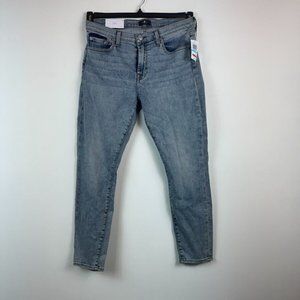 7 For All Mankind Womens 31 Light Blue Wash Skinny Ankle Jeans NWT BJ23